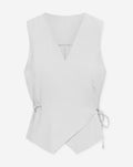 DAVINA VISCOSE GILET WIT