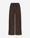 DAVINA VISCOSE SLIT PANTS BRUIN