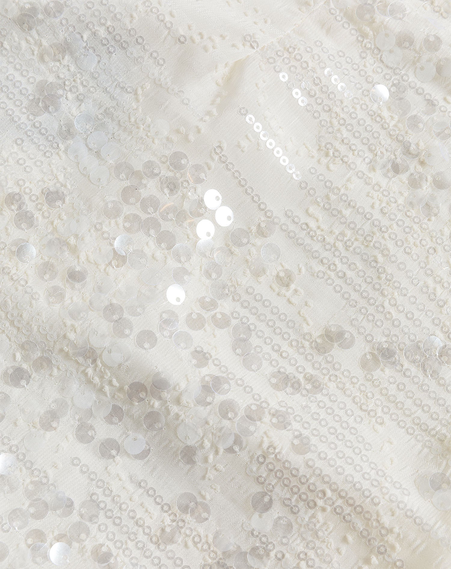 SEQUINS HALTER TOP CRÈME