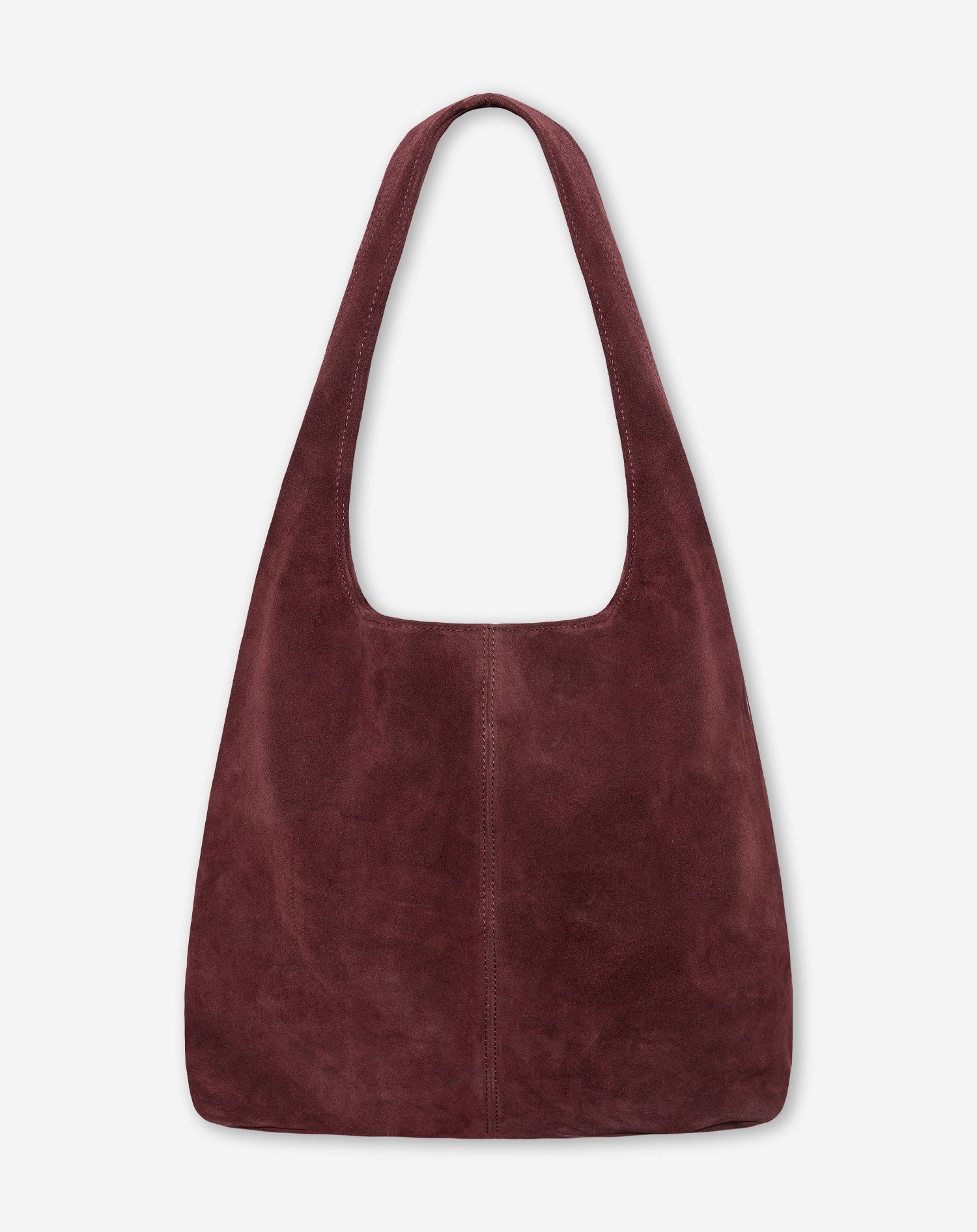 KAYLA SUEDE SHOPPER BURGUNDY