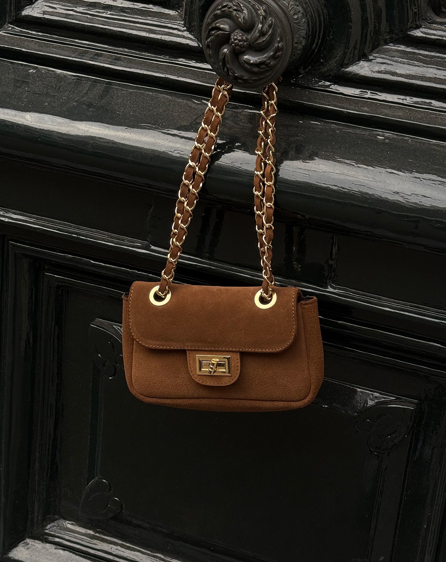 MARIE SUEDE BAG CAMEL