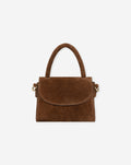 MILOU SUEDE FLAP BAG BRUIN