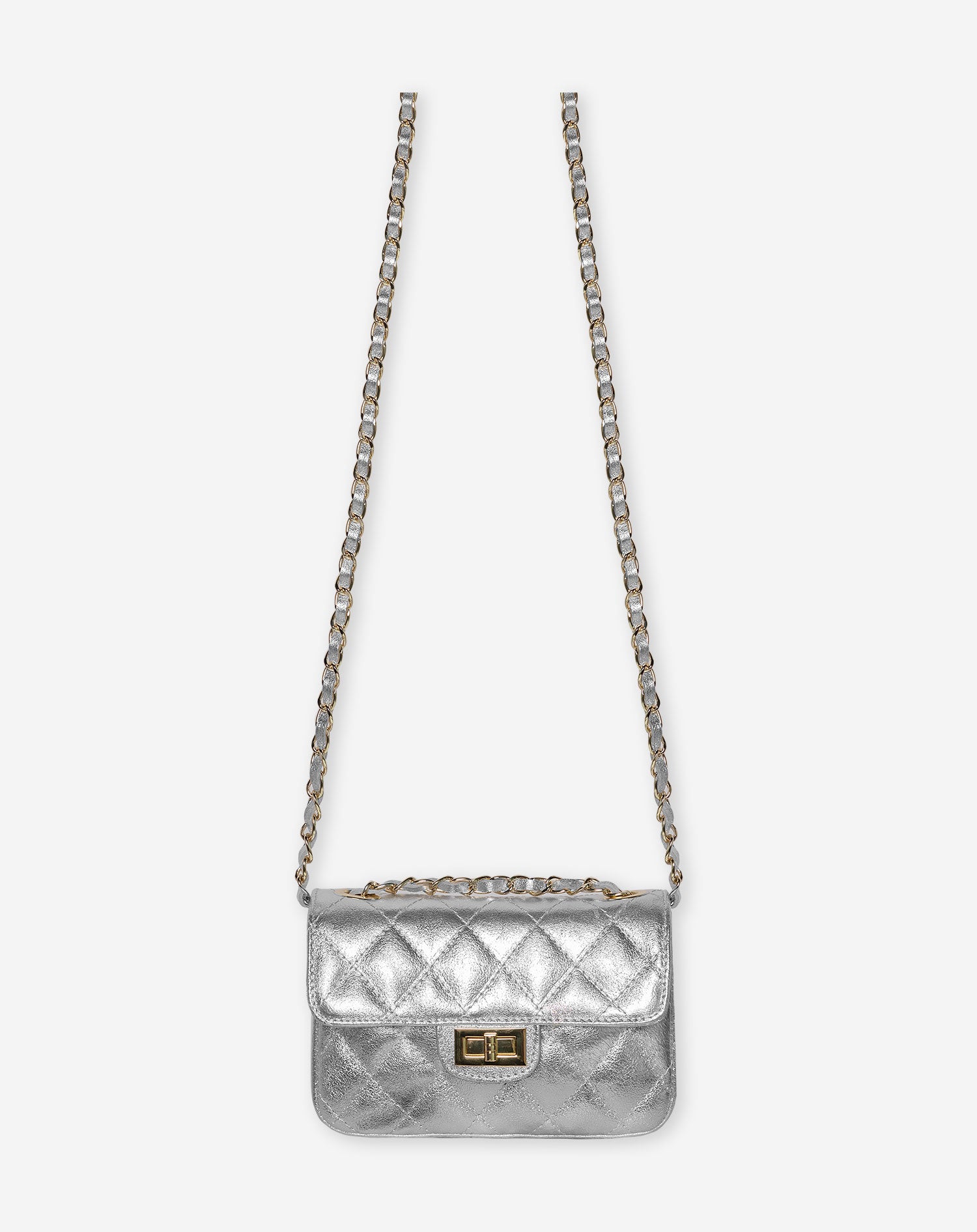 LIVY QUILTED BAG SILVER