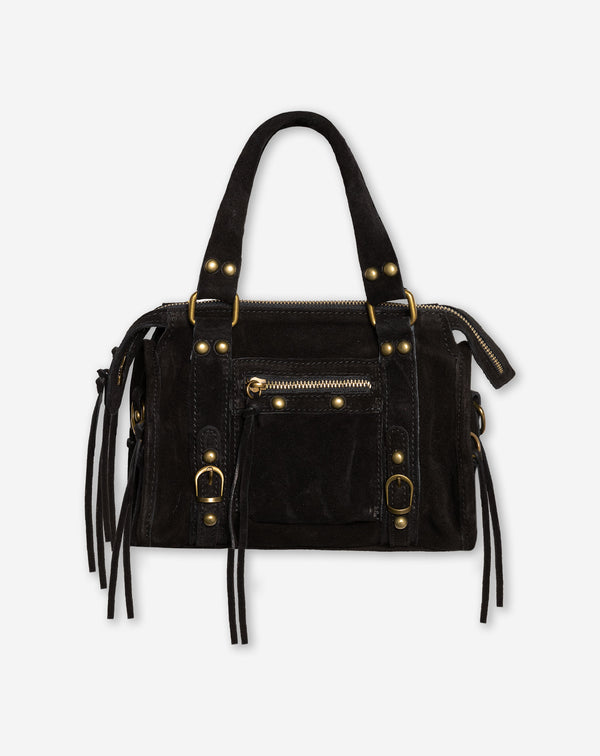 BOBBI SUEDE BAG ZWART