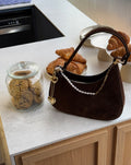 VIVIAN SUEDE BAG BRUIN