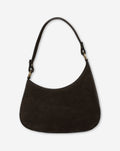 VIVIAN SUEDE BAG DONKERBRUIN
