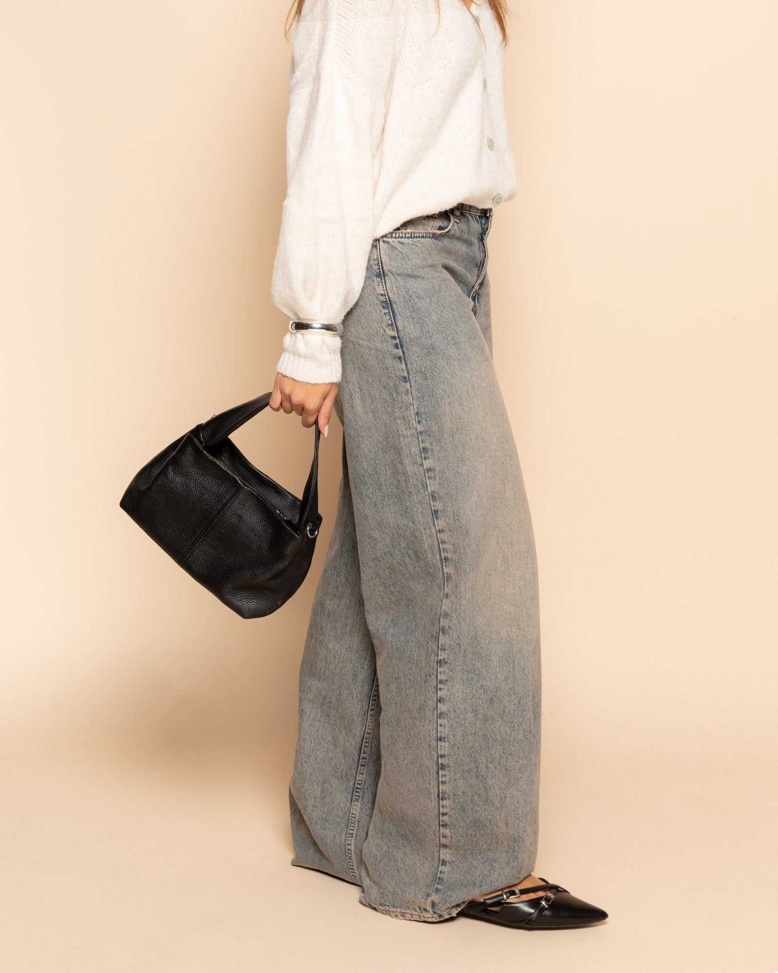 SUZE LEATHER BAG BLACK