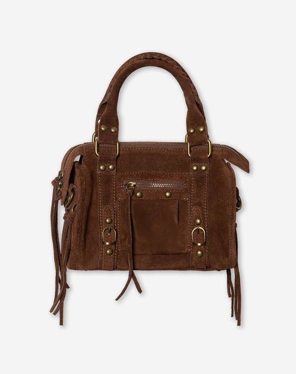BOBBI SUEDE BAG BROWN