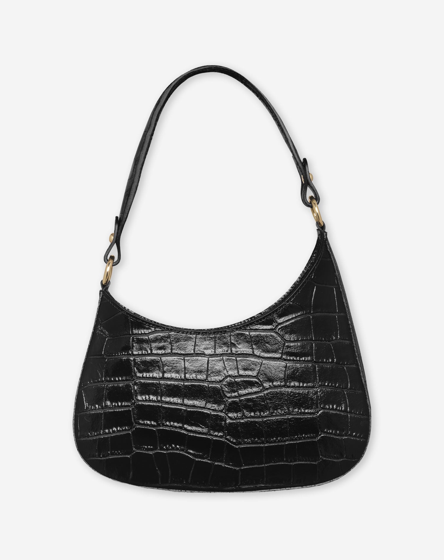 VIVIAN CROCO BAG ZWART
