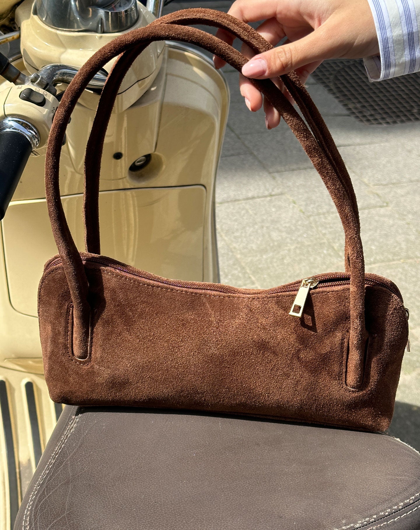 BLAIR SUEDE BAG BRUIN