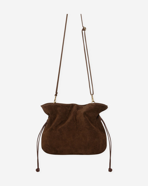 LOUISE SUEDE BAG BRUIN