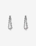 DROPPED DIAMOND EARRINGS SILVER 1