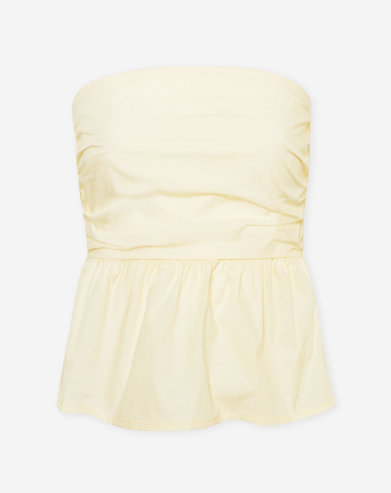 LOTTIE PEPLUM TOP BUTTER YELLOW Most Wanted - Main Image