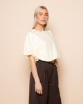 CHARLEY BUBBLE HEM TOP BOTERGEEL