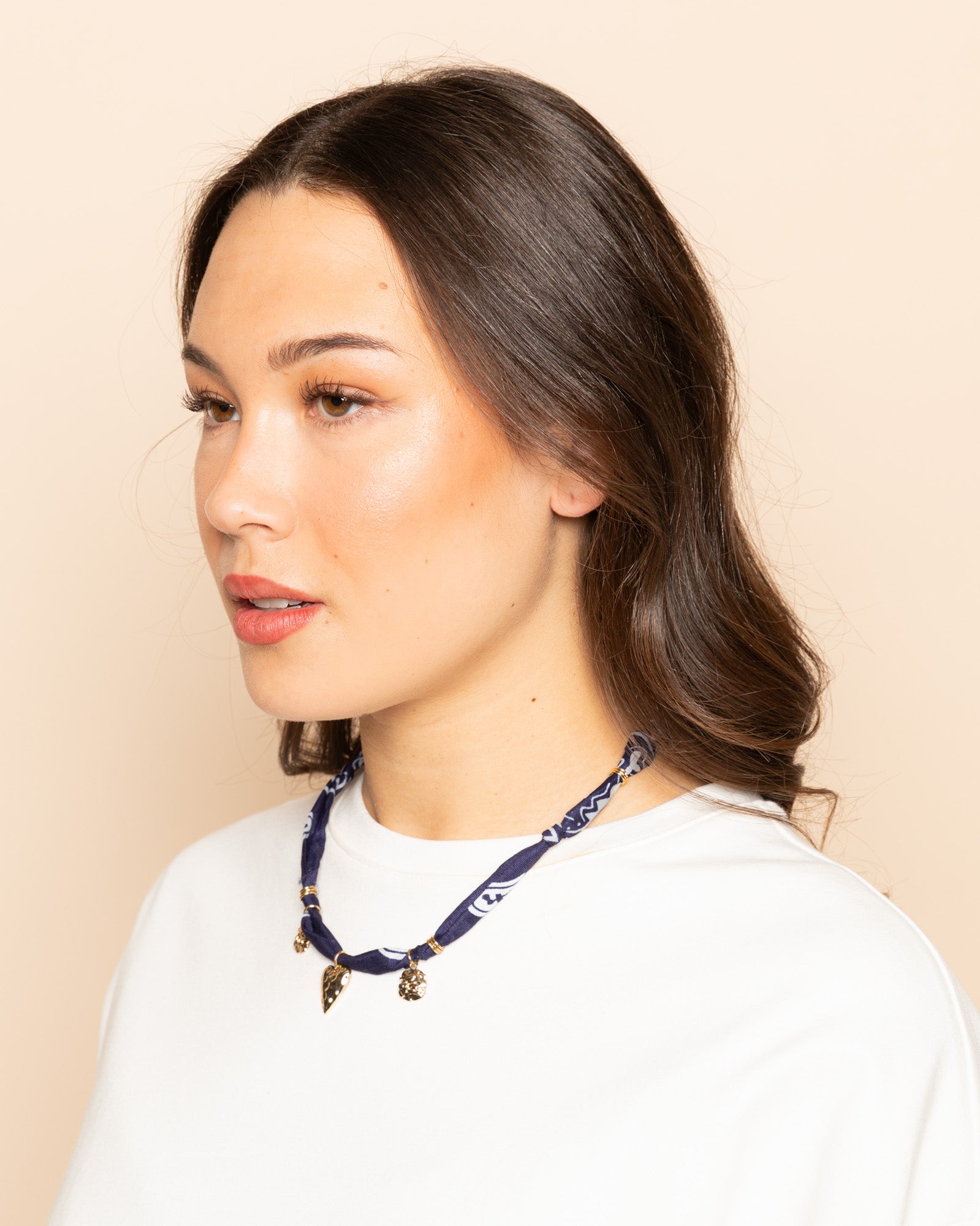 BANDANA NECKLACE MARINEBLAUW