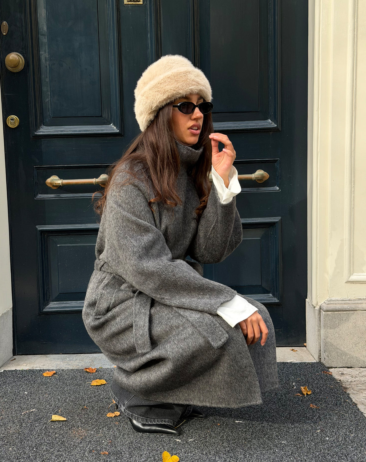 FAUX FUR HAT CRÈME