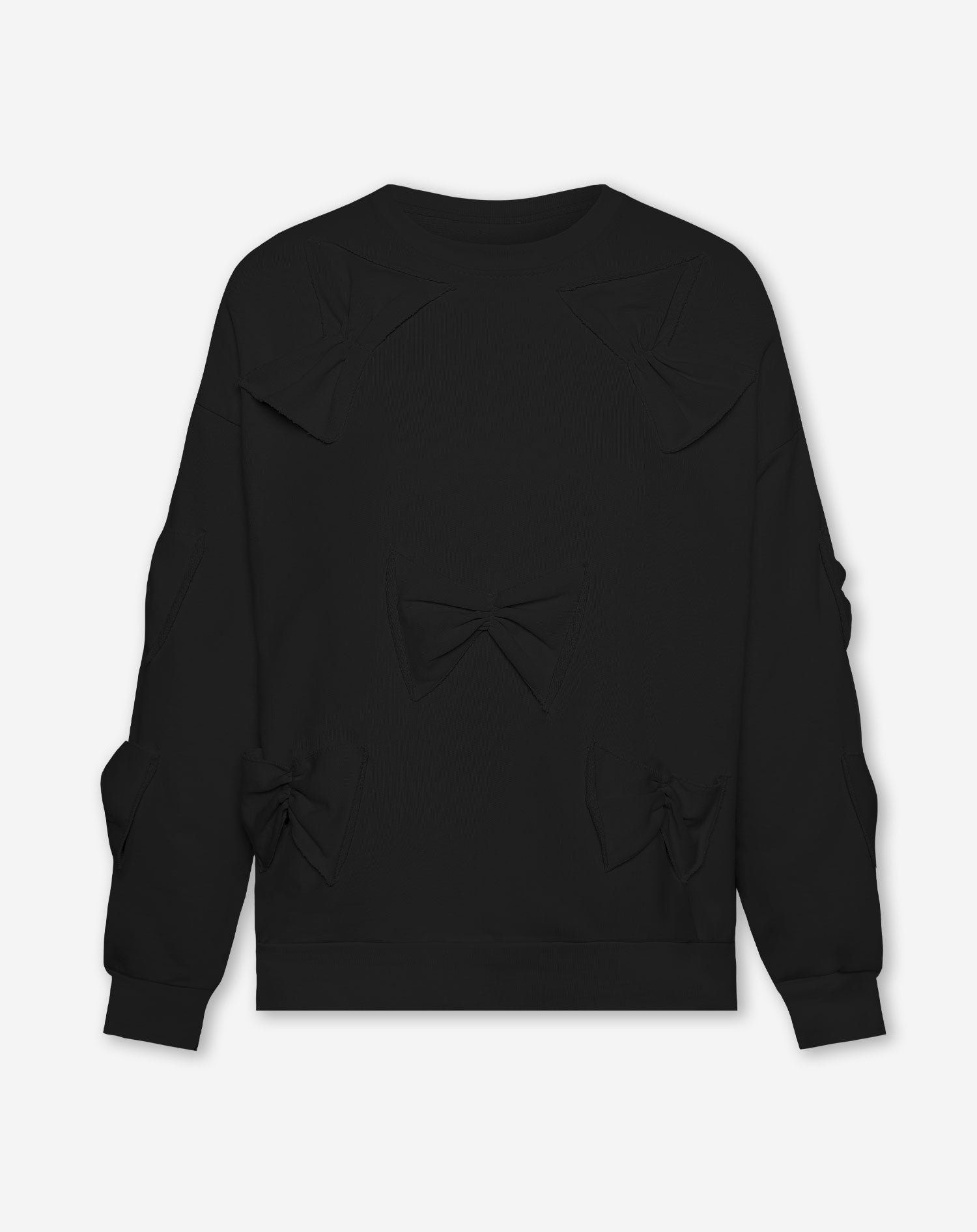 SMALL BOWS SWEATER BLACK