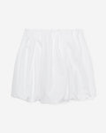ROXY POPLIN BUBBLE HEM SKIRT WHITE