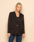 IRIS OVERSIZED BLAZER DONKERBRUIN