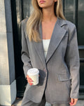 IRIS OVERSIZED BLAZER GREY