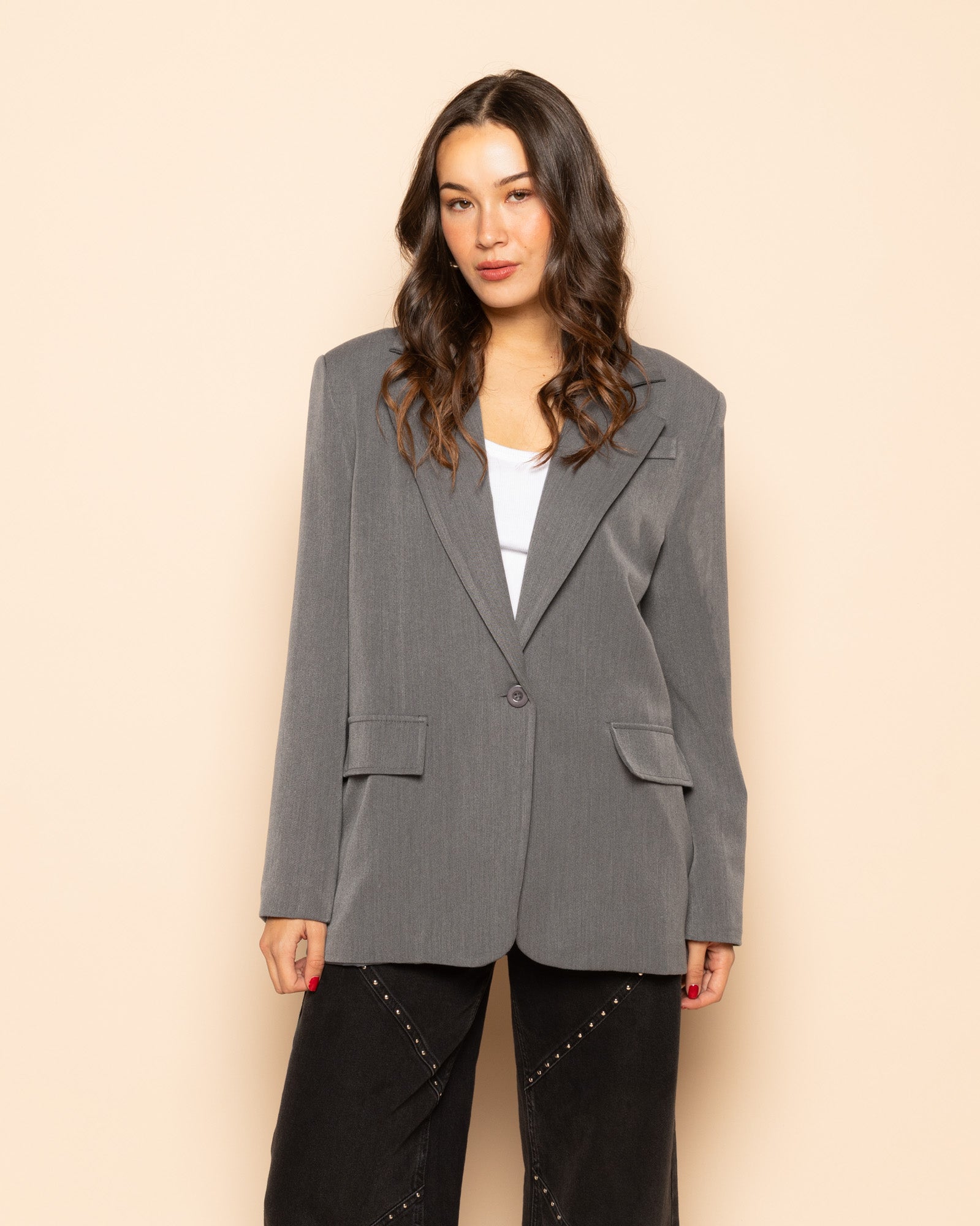 IRIS OVERSIZED BLAZER GRIJS
