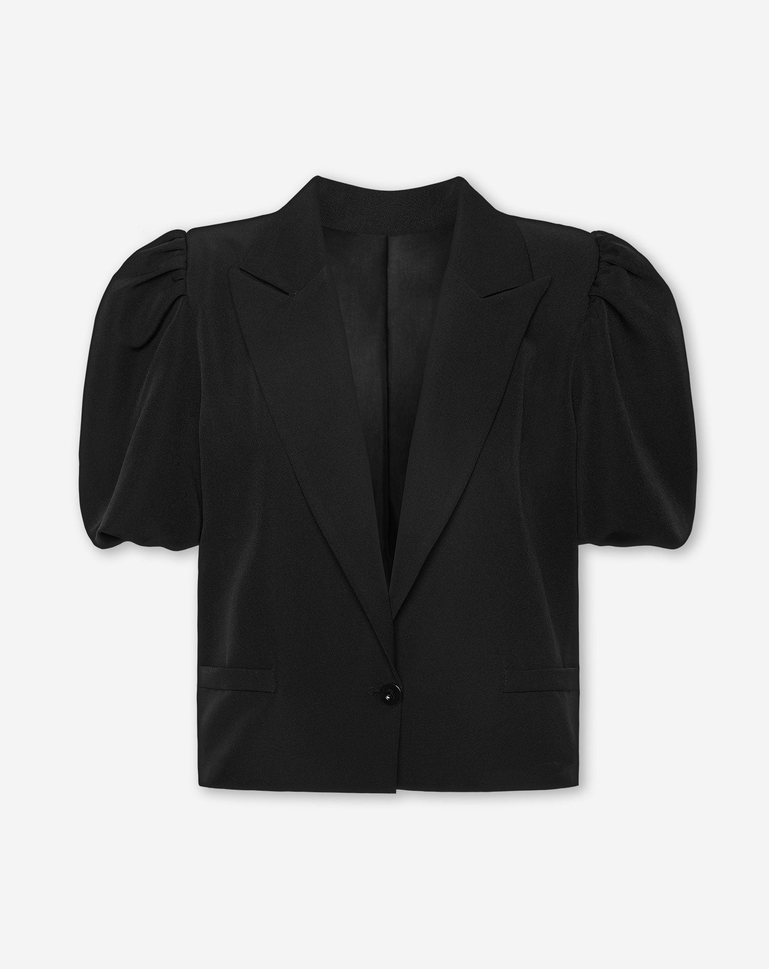 LIZZY PUFF SLEEVE BLAZER BLACK