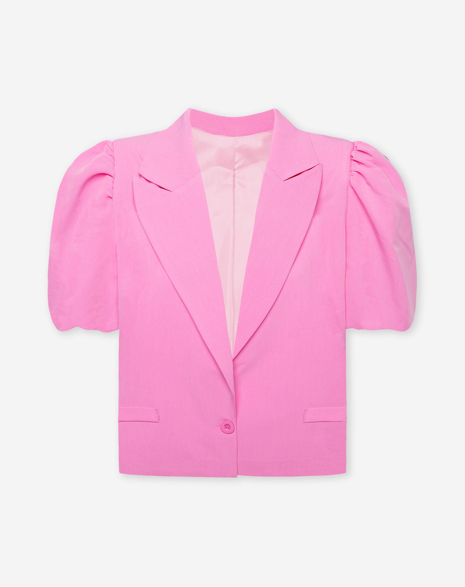 ZOEY PUFF SLEEVE BLAZER PINK