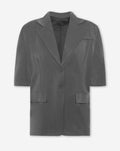 SHORT SLEEVE BLAZER GREY