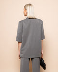 SHORT SLEEVE BLAZER GREY
