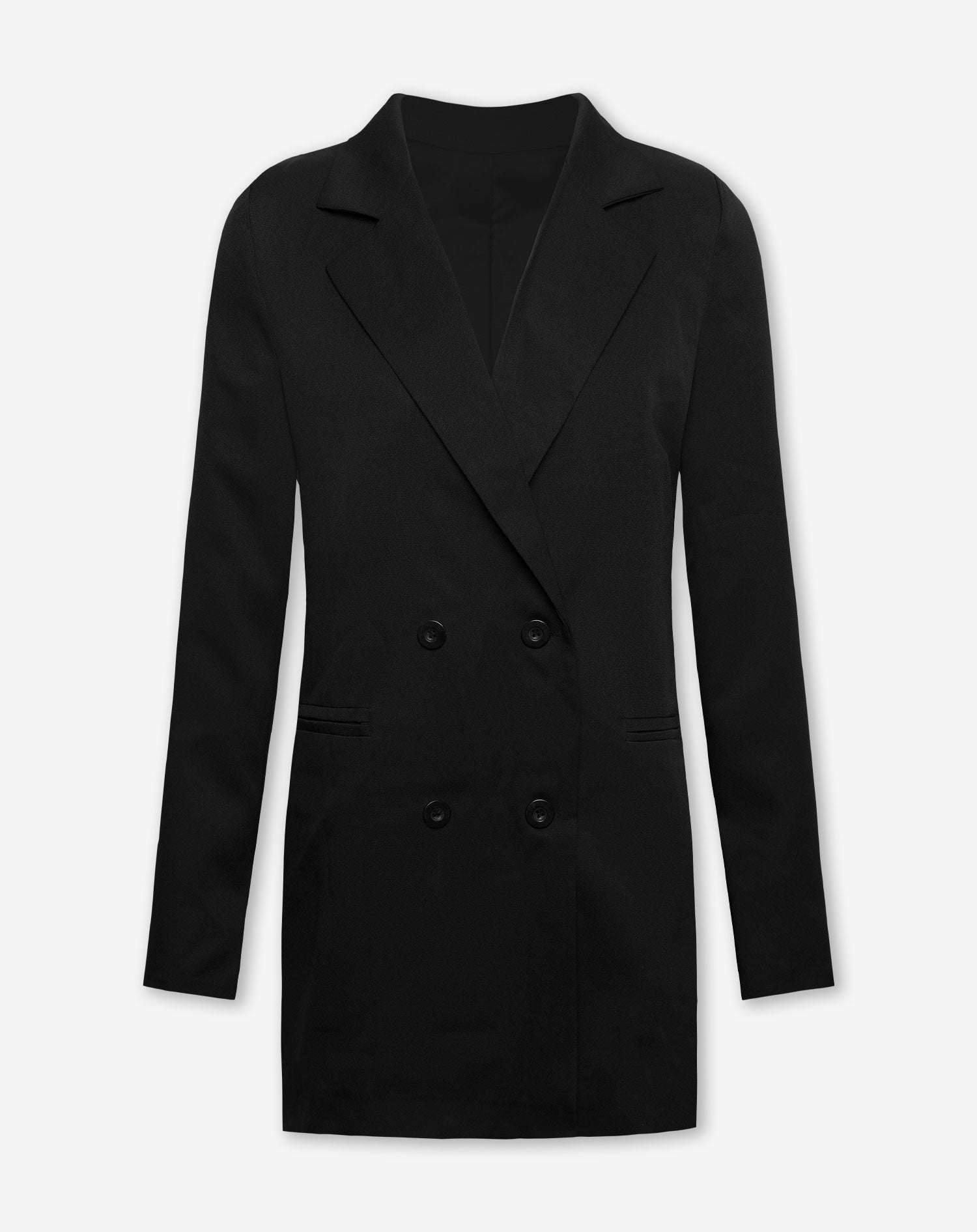 LAYLA DOUBLE BREASTED BLAZER DRESS BLACK