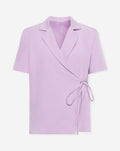Zoey wrap up korte blazer in de kleur lila