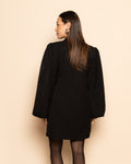 PUFF LONG SLEEVE BLAZER DRESS ZWART