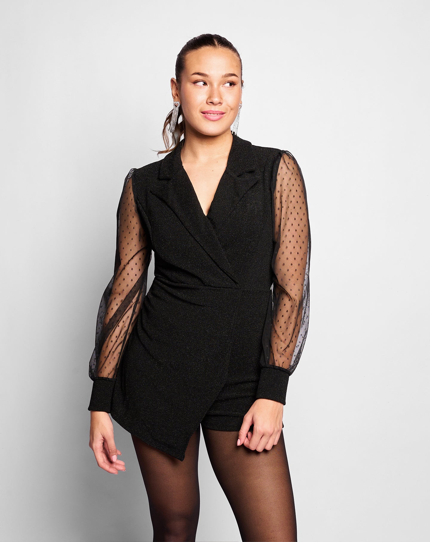 ROSE PLAYSUIT ZWART