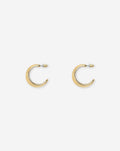 CHUNKY SMALL HOOP EARRINGS GOLD
