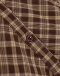 ISAYA FITTED CHECK BLOUSE BRUIN