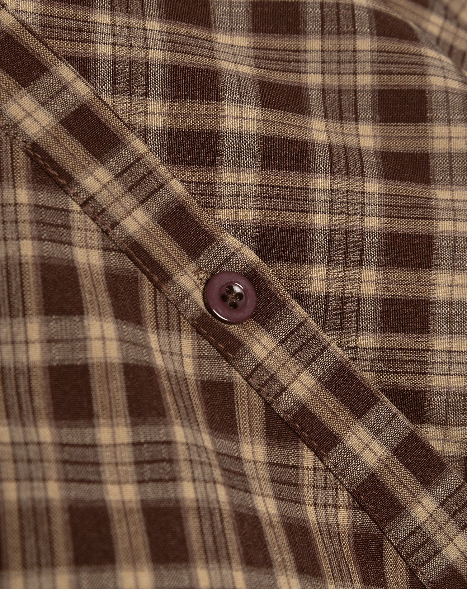 ISAYA FITTED CHECK BLOUSE BRUIN