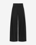 ROVER HIGH WAIST WIDE LEG PANTALON PETITE BLACK