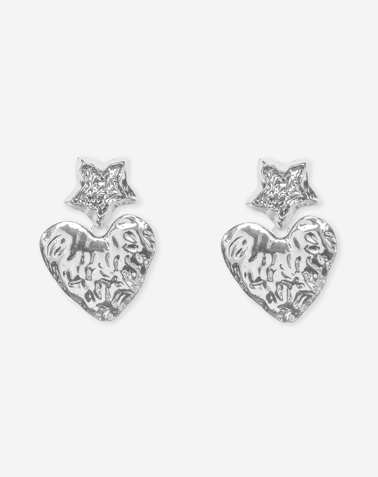 STAR HEART ORGANIC EARRINGS