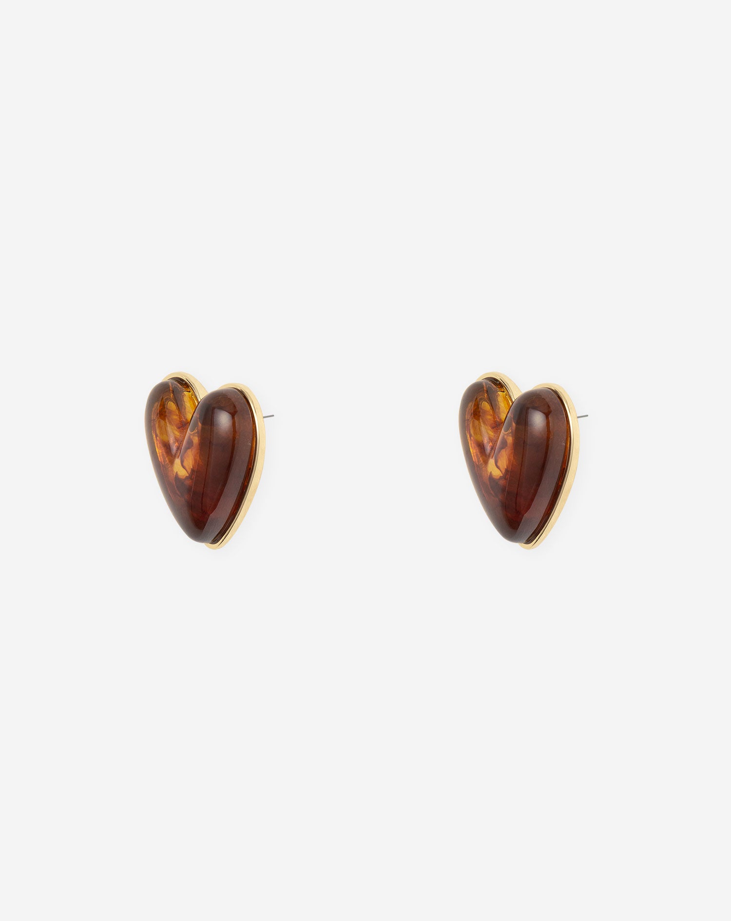 BOLD HEART EARRINGS BRUIN
