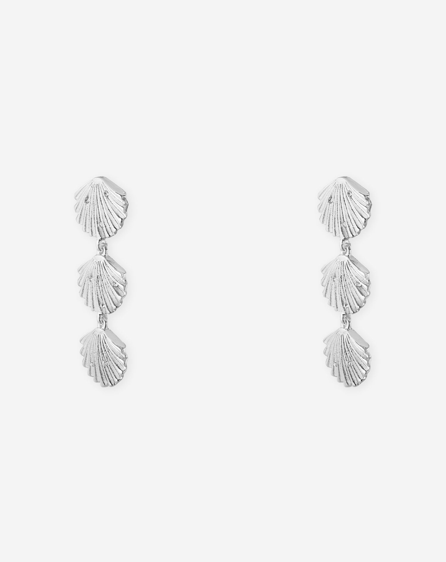 BIG DIAMOND SEASHELL EARRINGS