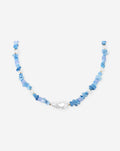 DAIMY BEADS NECKLACE BLUE