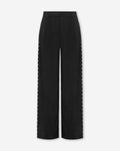 SAAR PINSTRIPE STUD PANTALON BLACK