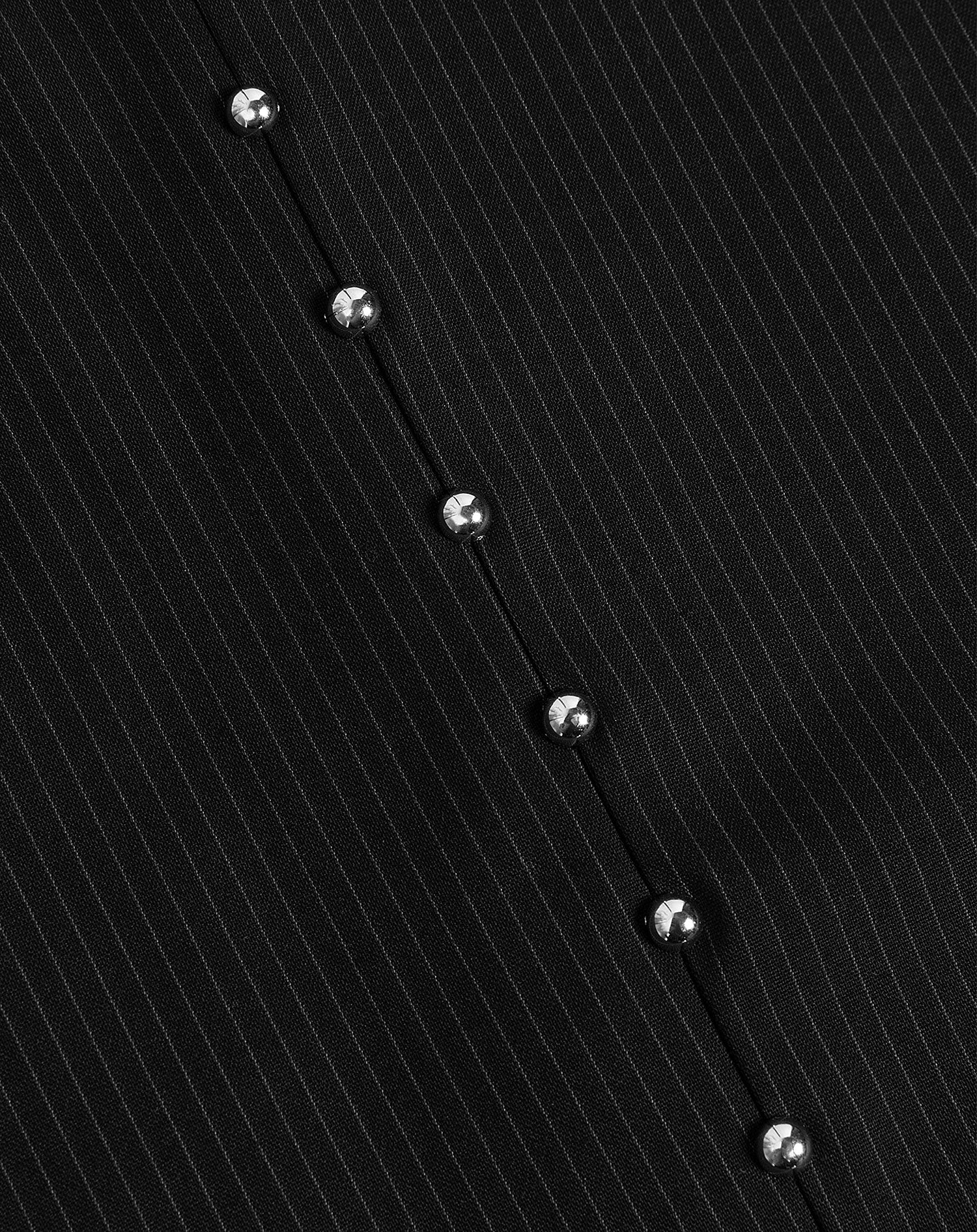 SAAR PINSTRIPE STUD PANTALON BLACK