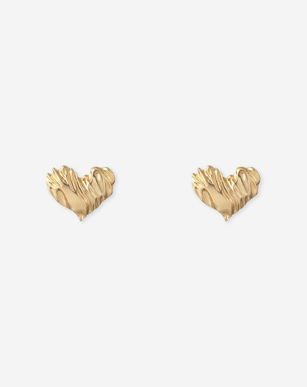 BIG ORGANIC HEART EARRINGS