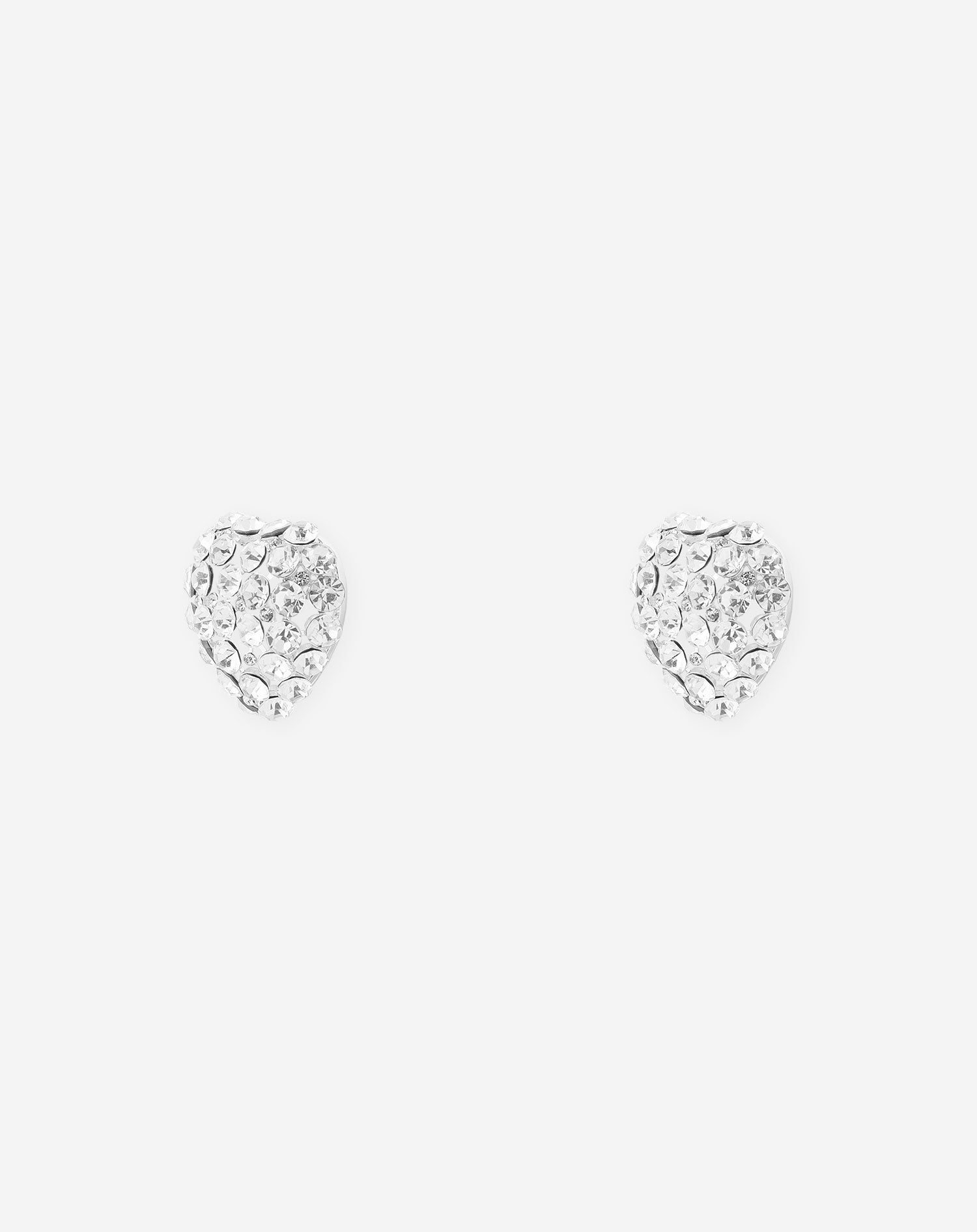 BOLD DIAMOND HEART EARRINGS