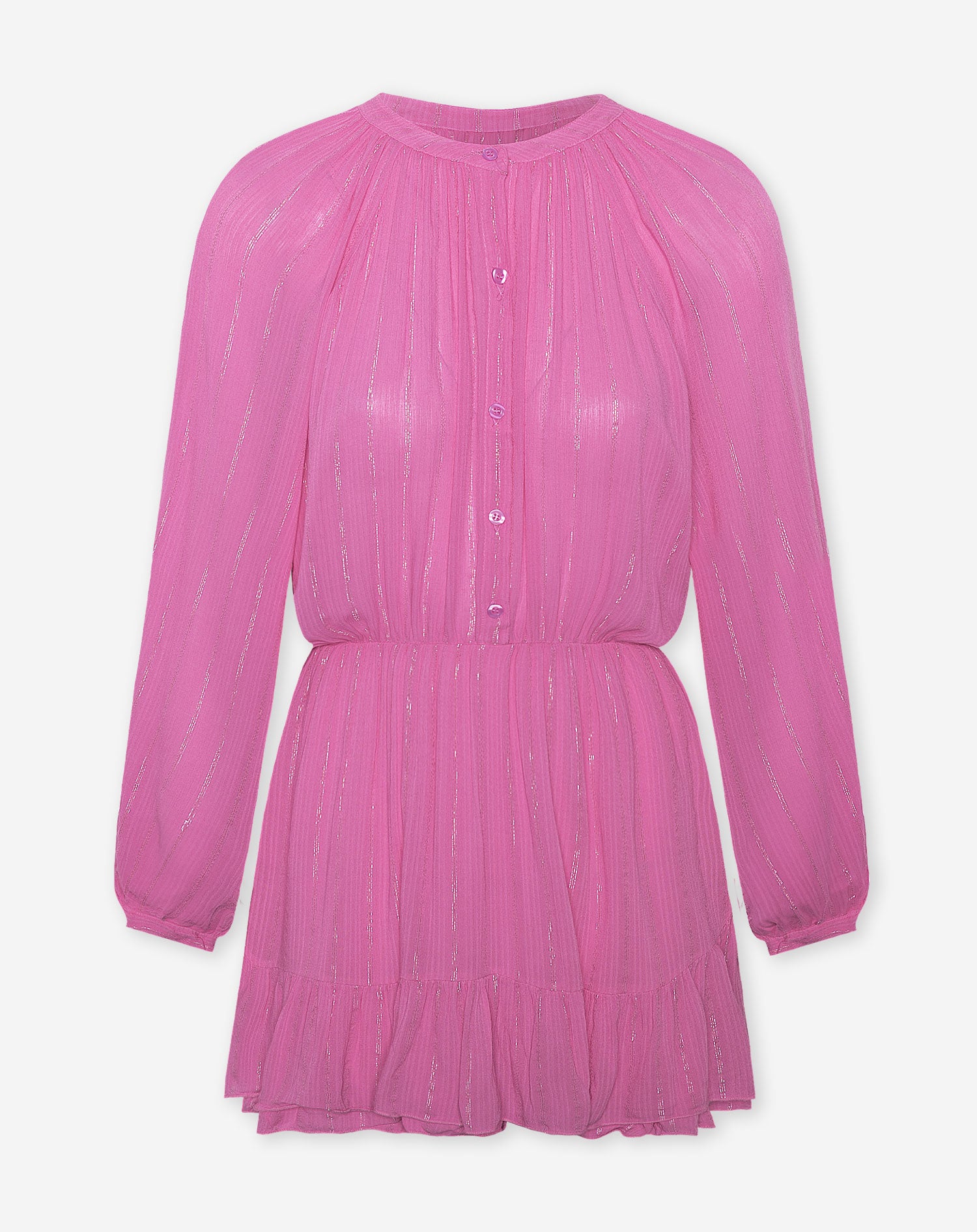 EDEN LUREX PLAYSUIT BUBBLEGUM