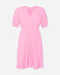 DILA MOUSSELINE DRESS HARD ROZE