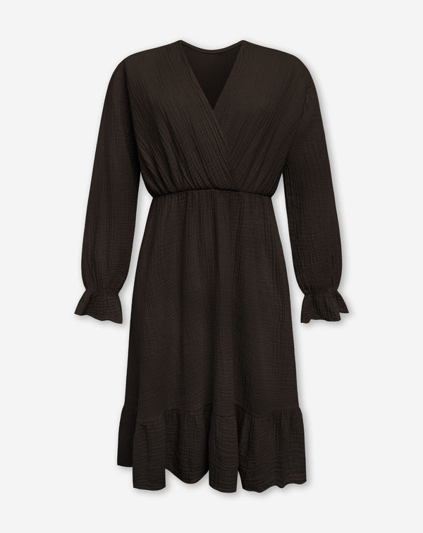 LEA MOUSSELINE DRESS BRUIN