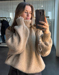 JAMIE COL KNIT BEIGE