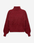 JAMIE COL KNIT BORDEAUX